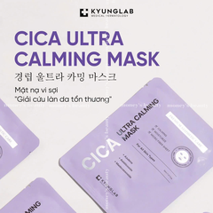 Mặt Nạ Dưỡng Sáng Phục Hồi Kyung Lab Allantoin CiCa Ultra Light Calming Mask (1 Miếng))