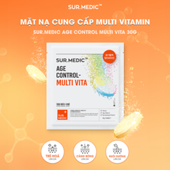 Mặt Nạ Căng Bóng Sur.Medic+ Cung Cấp Multi Vitamin 30g Age Control Multi Vita Mask 30g