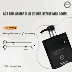 Sữa Tắm Hương Nước Hoa Armaf Club De Nuit Intense Man Shower Gel