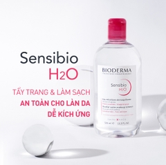 Nước Tẩy Trang Bioderma Sensibio H2O (Hồng)