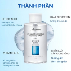 Nước Tẩy Trang JM Solution H9 Hyaluronic Ampoule Cleansing Water
