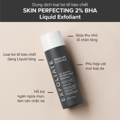 Dung Dịch Tẩy Da Chết Paula’s Choice 2% BHA 30ml Skin Perfecting 2% BHA Liquid
