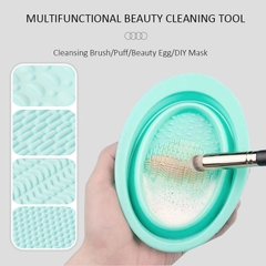 Dụng Cụ Rửa Cọ Mút Trang Điểm Có Thể Gấp Gọn Đa Năng