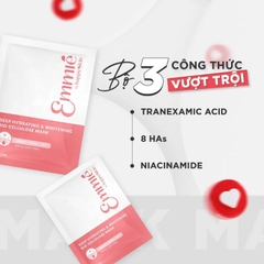 Mặt Nạ Sinh Học Emmié Cấp Ẩm Sâu & Dưỡng Sáng Da 25g Deep Hydrating & Whitening Bio Cellulose Mask