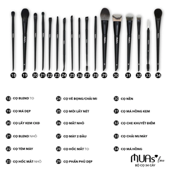 Bộ Cọ Trang Điểm Mua.s Lux 34 Cây Lông Mịn,
