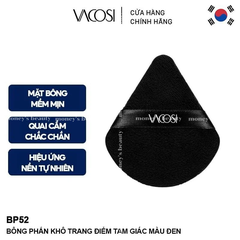Bông Phấn Khô Trang Điểm Tam Giác Màu Đen Vacosi