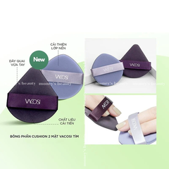Set 2 Bông Mút Cushion Vacosi Double Side Sponge