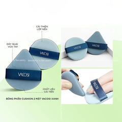 Set 2 Bông Mút Cushion Vacosi Double Side Sponge