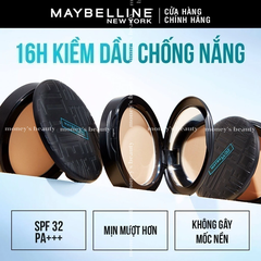 Phấn Phủ Kiềm Dầu Mịn Lì 16H, Che Phủ, Chống Nắng SPF32 PA+++ Maybelline New York Fit Me