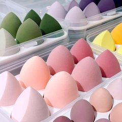 Set Bông Mút Trang Điểm Makeup Hộp Nhựa