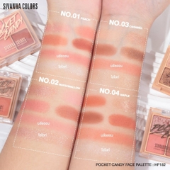 Bảng Phấn Mắt 4 Ô Sivanna Color Pocket Candy Face Palette