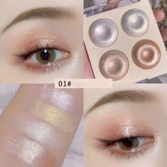 Phấn Bắt Sáng MSYAHO 4 Color Power Highlight Makeup Palette Glitter Eyeshadow Palette Gold Bronze