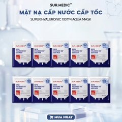 Mặt Nạ Hỗ Trợ Cấp Nước Chuyên Sâu Sur.Medic+ Super Hyaluronic 100™ Aqua Mask 30g