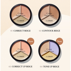 Che Khuyết Điểm Triệt Sắc The Saem Cover Triple Pot Concealer