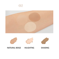 Che Khuyết Điểm Triệt Sắc The Saem Cover Triple Pot Concealer