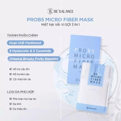 Mặt Nạ Vải Vi Sợi Be'Balance MICRO FIBER MASK 3in1 giúp Làm Đẹp Da (1 miếng)