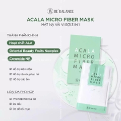 Mặt Nạ Vải Vi Sợi Be'Balance MICRO FIBER MASK 3in1 giúp Làm Đẹp Da (1 miếng)