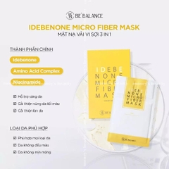 Mặt Nạ Vải Vi Sợi Be'Balance MICRO FIBER MASK 3in1 giúp Làm Đẹp Da (1 miếng)