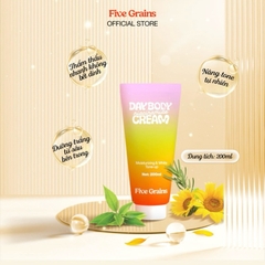 Kem Dưỡng Five Grains Trắng Da Niacinamide, Alpha-Arbutin Nâng Tone Ban Ngày 200ml