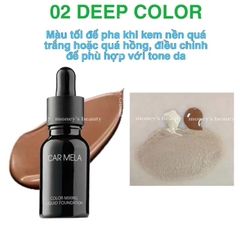 Kem Nền Pha Nền Nâng Hạ Thêm Tone  Car Mela Color Blending Liquid Foundation 15ml