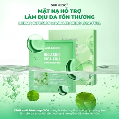 Mặt Nạ Làm Dịu Da Sur.Medic Derma Infusion Mask Relaxing Cica-Full 28g
