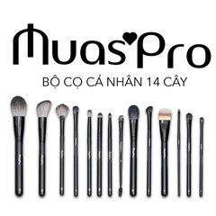 Bộ Cọ Trang Điểm Cá Nhân MUA.s Pro 14 Cây Chất Lông Mền Mịn