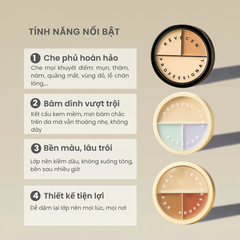 Kem Che Khuyết Điểm Revecen 3 Complex Cover & Concealer Che Phủ Hoàn Hảo, Bám Chặt