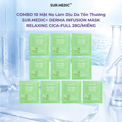 Mặt Nạ Làm Dịu Da Sur.Medic Derma Infusion Mask Relaxing Cica-Full 28g