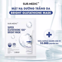 Mặt Nạ Dưỡng Trắng Da Sur.Medic+  Super Gluthathione 100 Bright Mask 30g