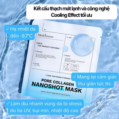 Mặt Nạ Thạch Cấp Ẩm Săn Chắc MediAnswer Pore Collagen Nanoshot Mask 37g (Xanh)