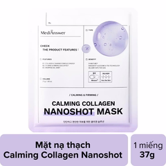Mặt Nạ Thạch Làm Dịu Giảm Đỏ Medianswer Calming Collagen Nanoshot Mask 37g (Tím)