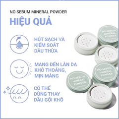 Phấn Phủ Bột Kiềm Dầu Giữ Da Luôn Mịn Màng Innisfree No-Sebum Mineral Powder 5g