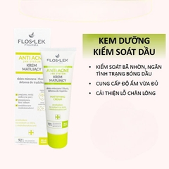 Kem Dưỡng ẩm, Kiểm Soát Dầu Nhờn Floslek Pharma Anti Acne Mattifying Cream