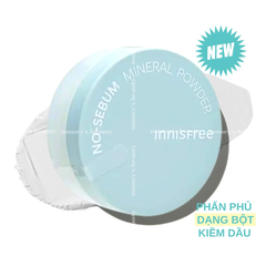 Phấn Phủ Bột Kiềm Dầu Giữ Da Luôn Mịn Màng Innisfree No-Sebum Mineral Powder 5g