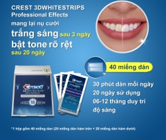 Miếng Dán Trắng Răng Crest 3D Whitestrips