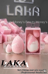 Set 2 Bông Mút Tán Nền Laka