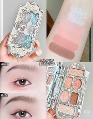 Bảng Phấn Mắt Sáu Màu Hình Thiên Nga Flower knows  Swan Ballet Six-Color Makeup Palette