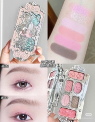Bảng Phấn Mắt Sáu Màu Hình Thiên Nga Flower knows  Swan Ballet Six-Color Makeup Palette