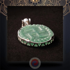 MẶT NGỌC AVENTURINE HÌNH CHỮ VẠN