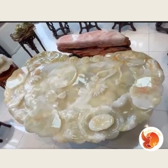 Mặt Bàn Sen Ngọc Onyx