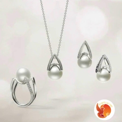 Bộ Trang Sức Ngọc Trai Trắng