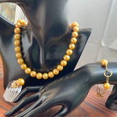 Bộ Trang Sức Ngọc Trai Vàng