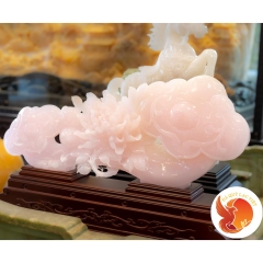 Gậy Như Ý Thạch Anh Hồng