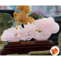 Gậy Như Ý Thạch Anh Hồng