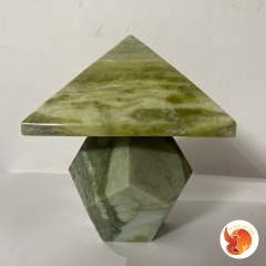 Kim Tự Tháp - Cầu Đá Reki 12 Cạnh Đá Serpentine