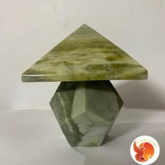 Kim Tự Tháp - Cầu Đá Reki 12 Cạnh Đá Serpentine