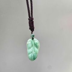 Mặt Dây Lá Bồ Đề Ngọc Phỉ Thuý