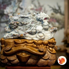 Tượng Long Quy Đá Quý