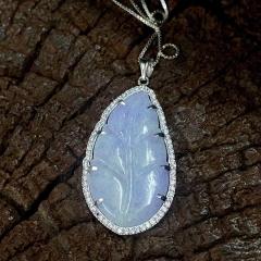 Mặt Dây Lá Bồ Đề Ngọc Phỉ Thuý