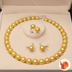 Bộ Trang Sức Ngọc Trai Vàng